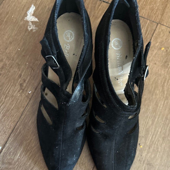 Black suede stiletto heels - Picture 1 of 1